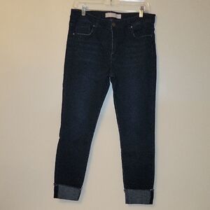 Statement Cuffed Cropped Jeans Woman's Size 30‎